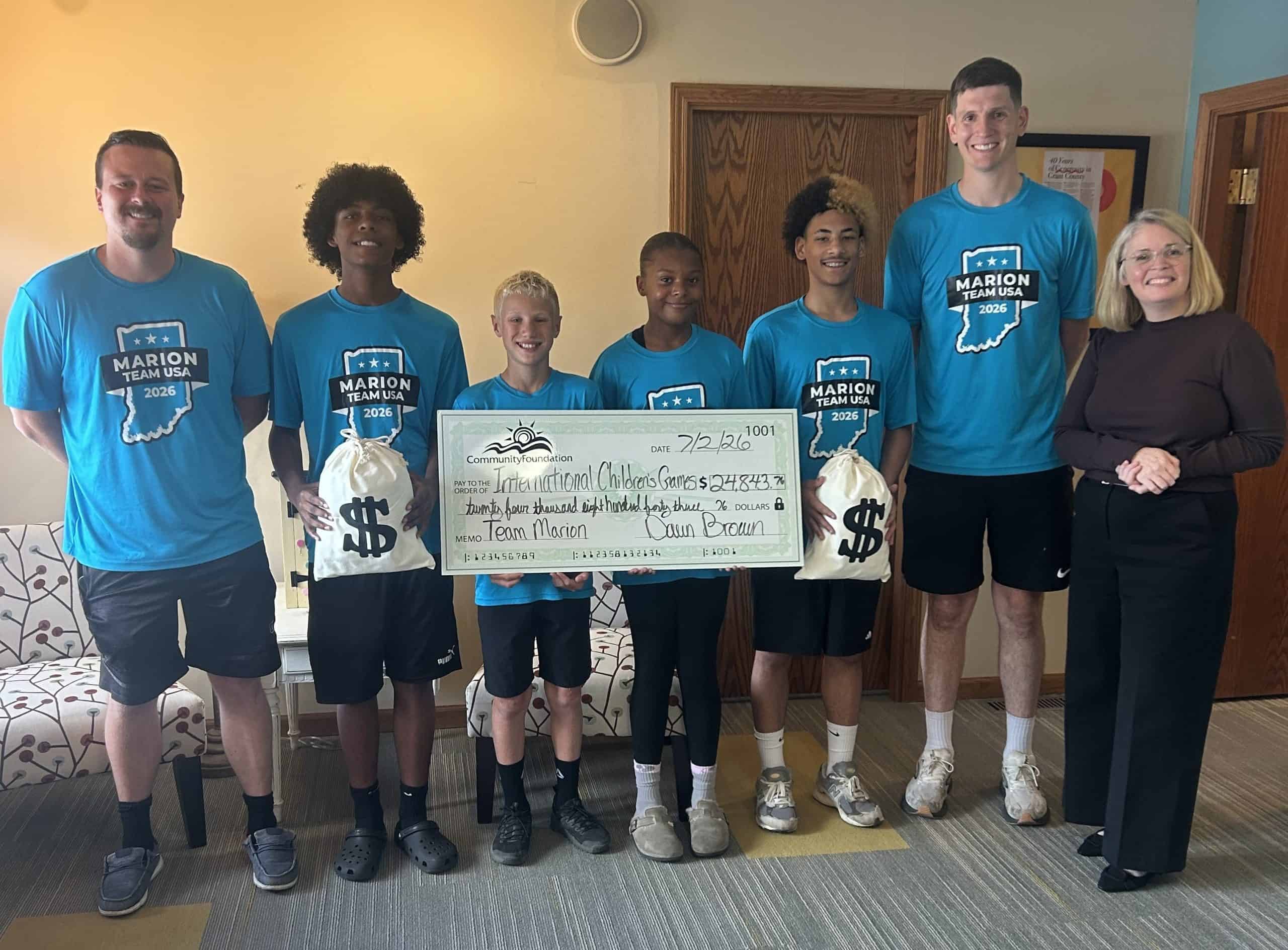 Community Foundation Awards $24K Grant to Send Team Marion USA to International Children's Games