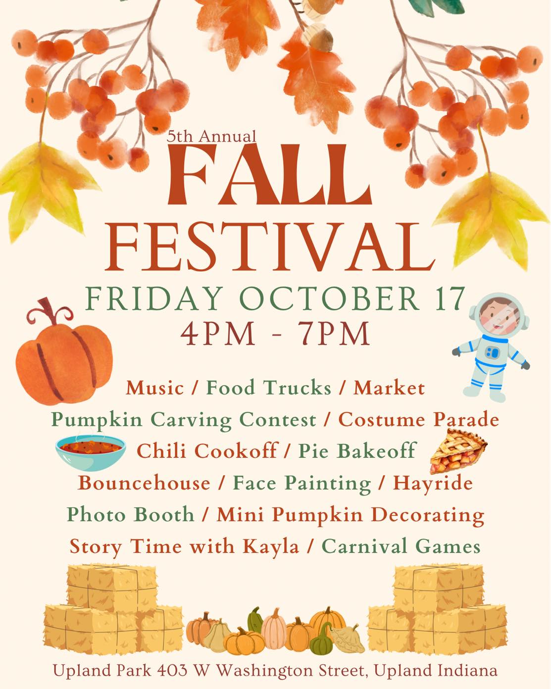 5th Annual Upland Fall Festival