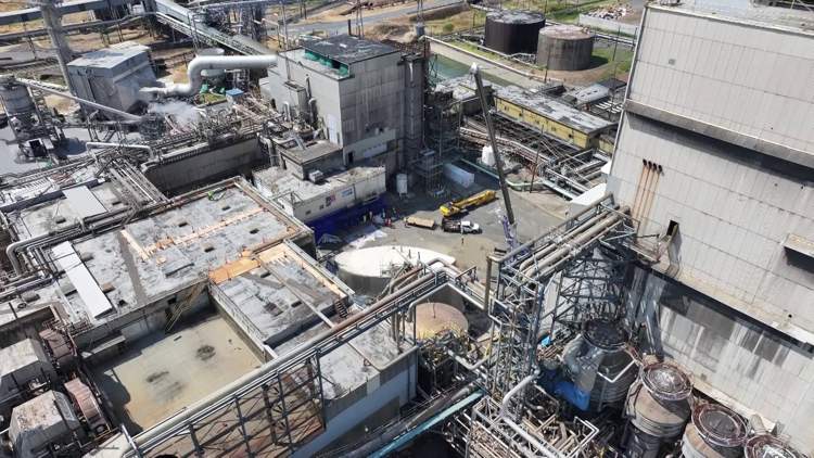 Nippon Dynawave begins dismantling tank in a move toward restarting Longview mill