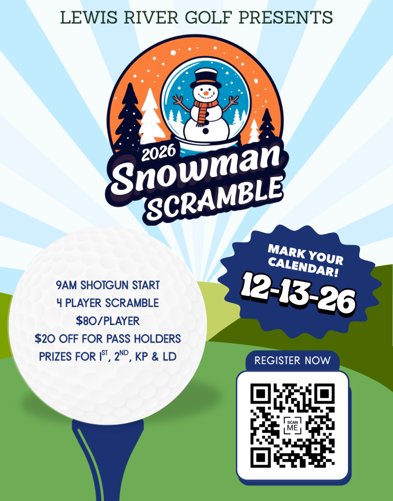 Snowman Scramble – Lewis River Golf Course