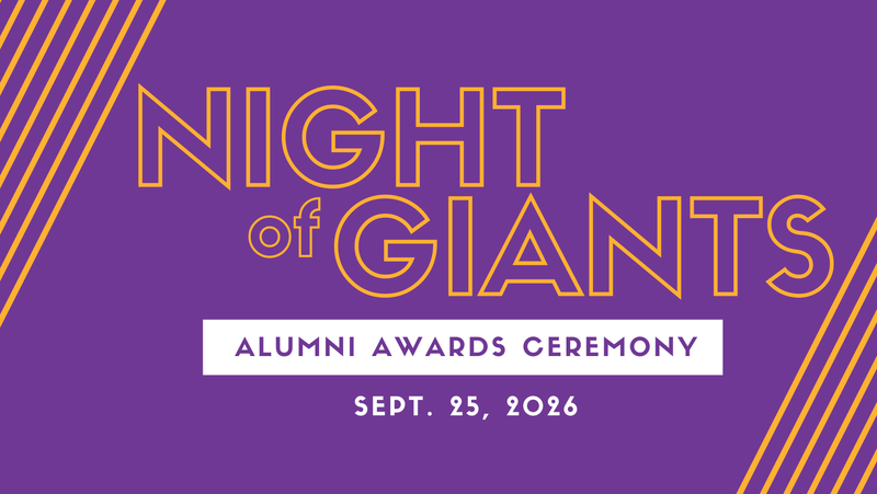 Night of Giants set for 9/25 to honor outstanding alumni