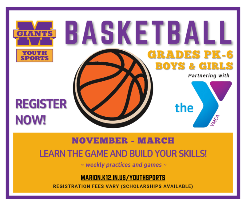 Marion Youth Sports winter season sign-ups are here!
