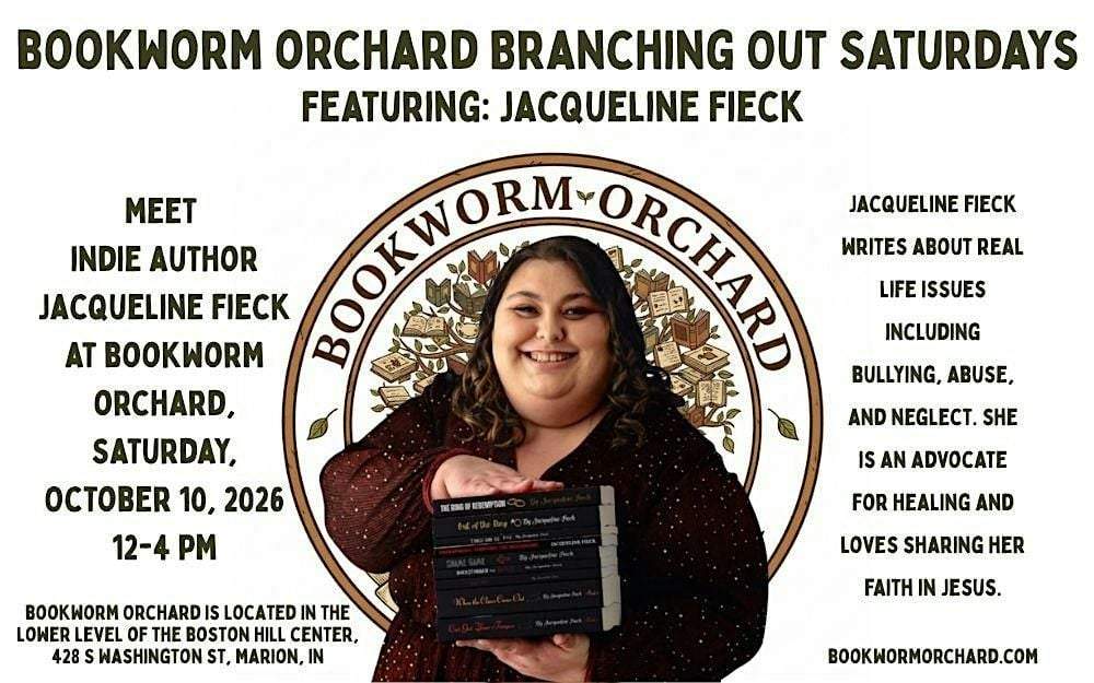 Meet Indie Author Jacqueline Fieck at Bookworm Orchard