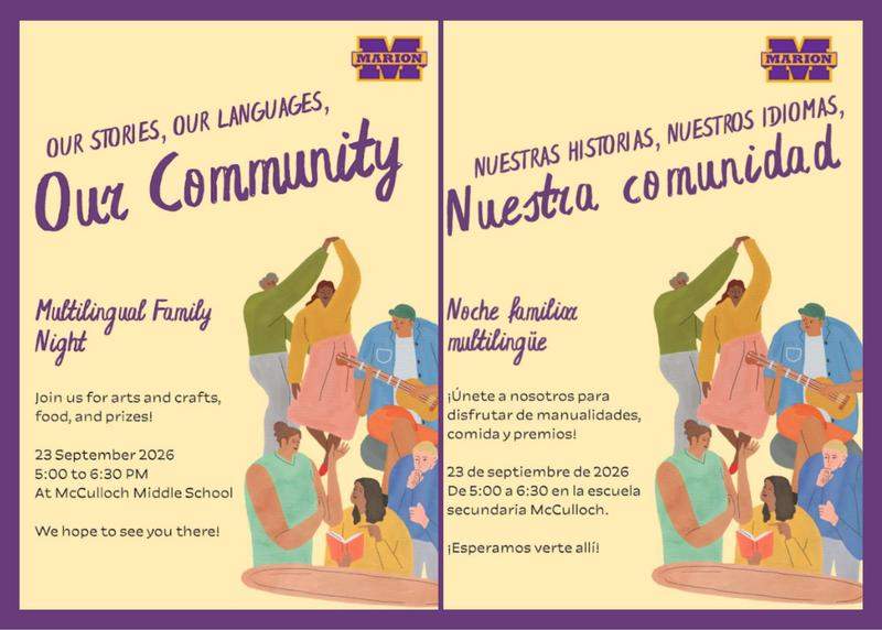 Están invitados a una noche para familias