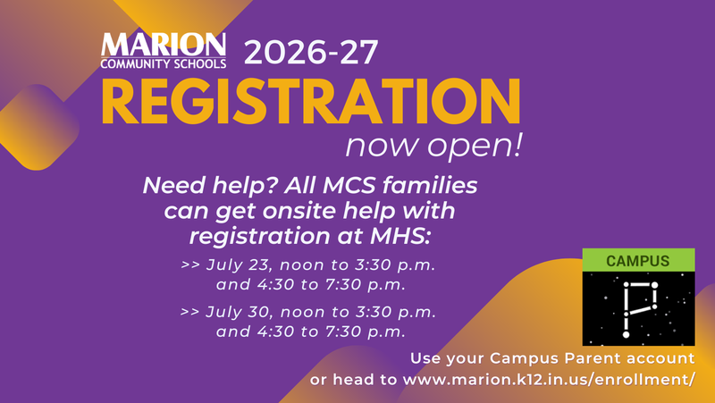 Onsite registration help available 7/23 and 7/30