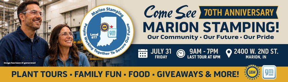 GM Marion Stamping 70th Anniversary Open House
