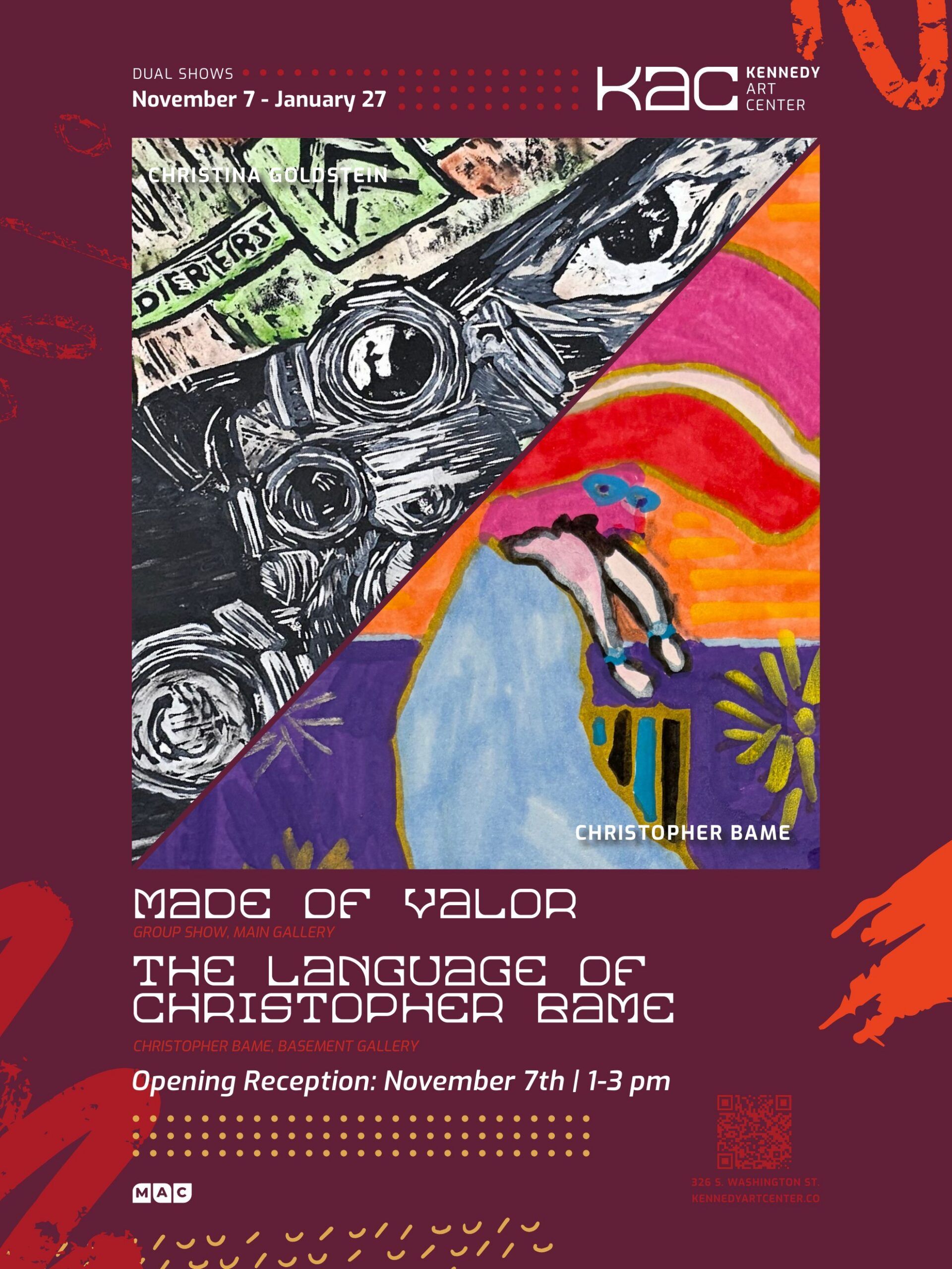Opening Reception: Made of Valor and The Language of Christopher Bame