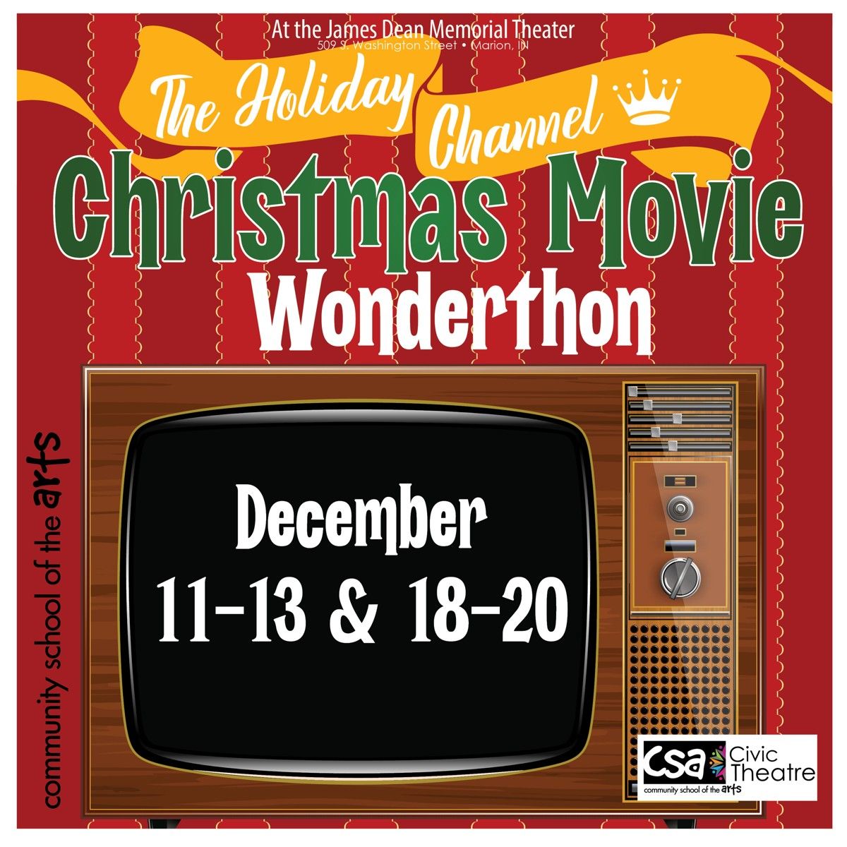 The Holiday Channel Christmas Movie Wonderthon – CSA Civic Theatre