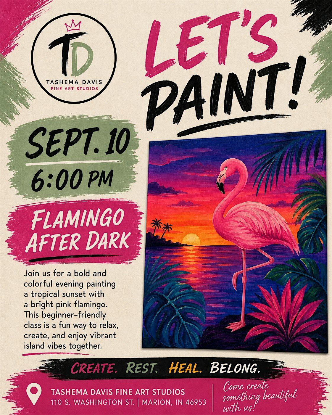 Flamingo After Dark