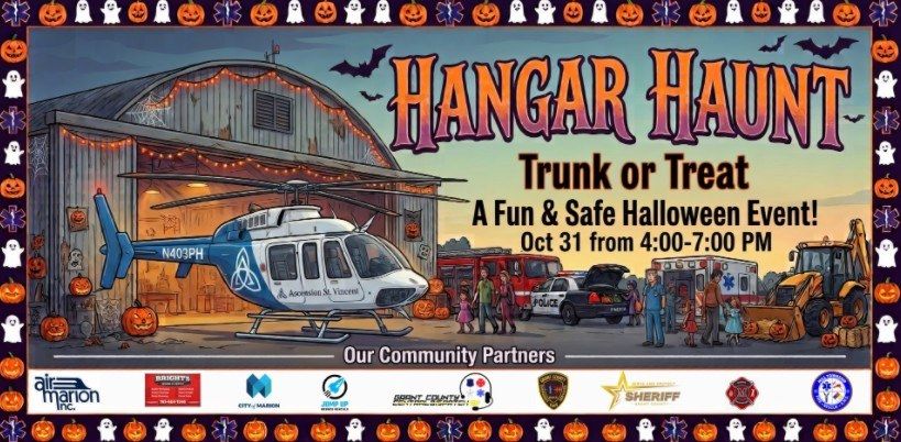 "Hangar Haunt" Trunk or Treat at the Marion Airport!