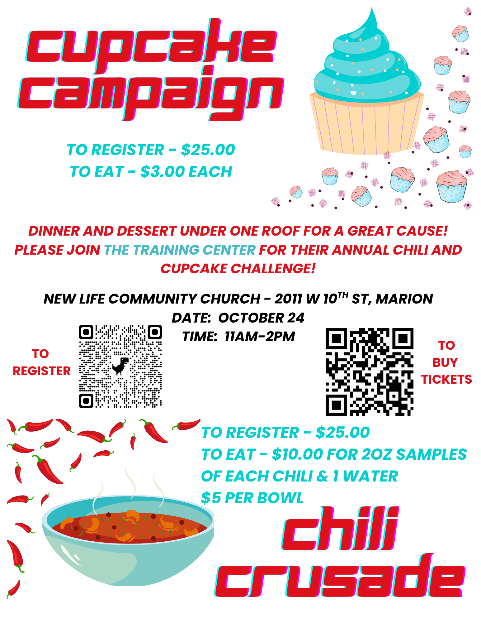 Chili Crusade & Cupcake Campaign